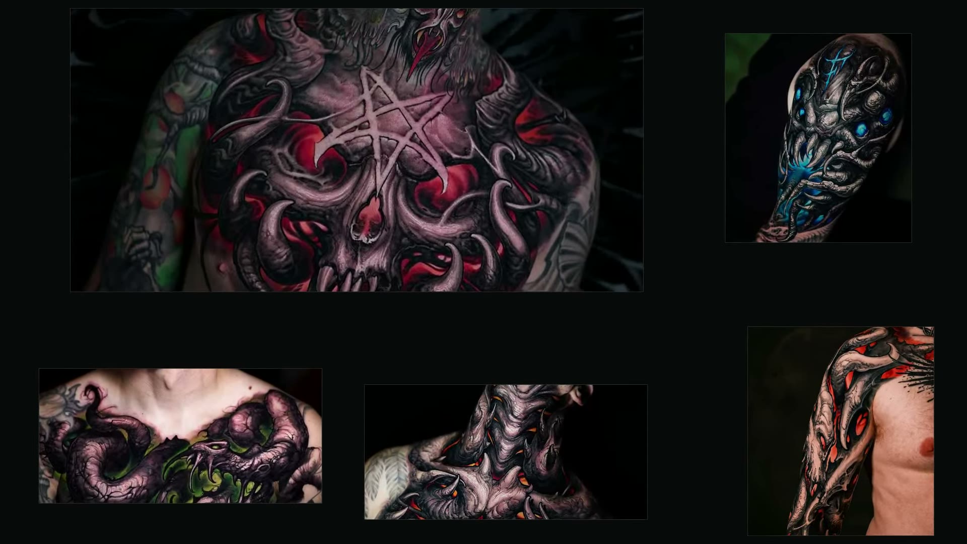 Cover-up-Seite mit Vorher und Nachher