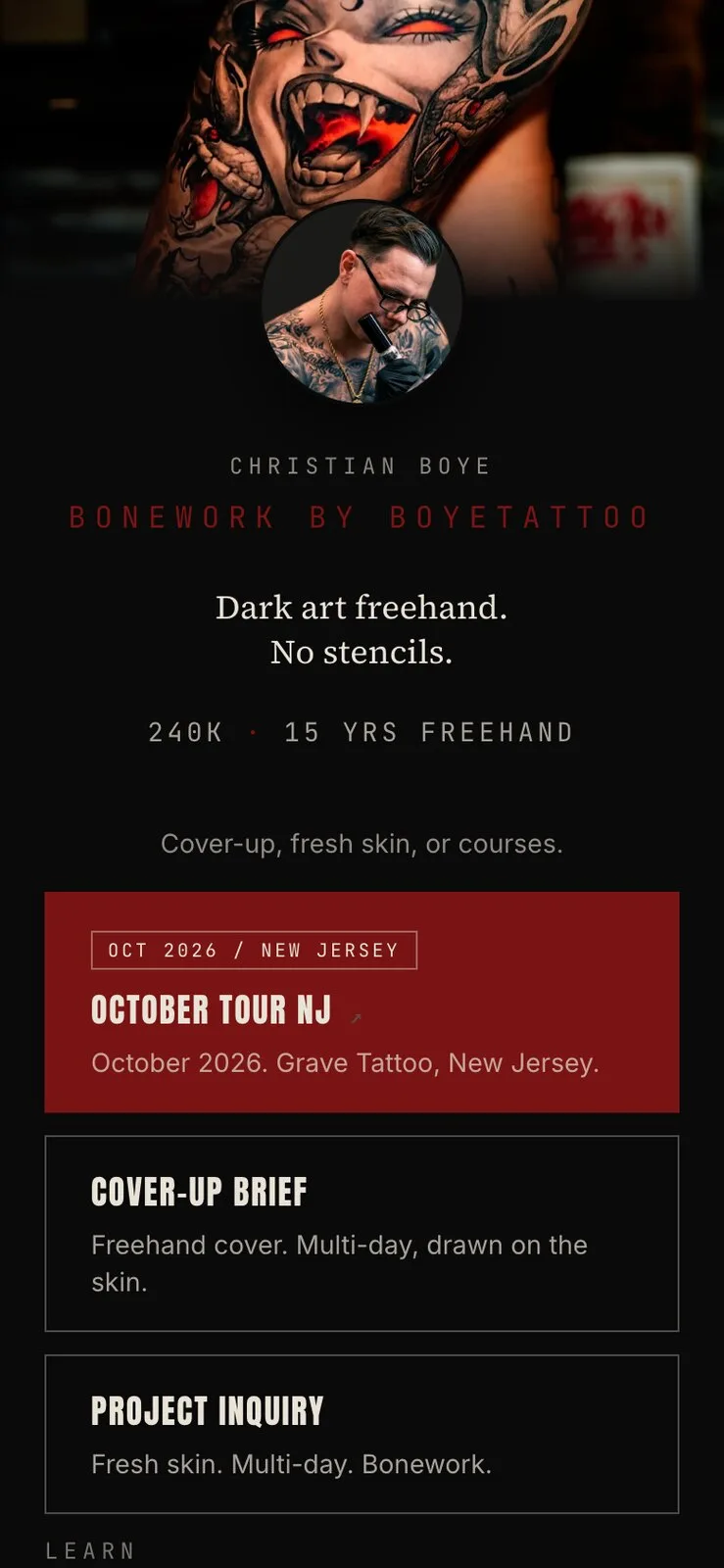 Linkseite von Christian Boye